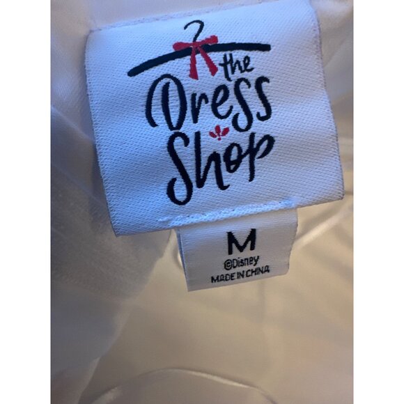 Disney The Dress Shop White Halter Romper Unicorn & Glitter Heart Embroidery M - Picture 5 of 6